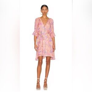 Spell for Revolve Limited Edition Exclusive Mini Dress with a Belt, size Medium